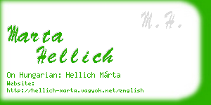 marta hellich business card
